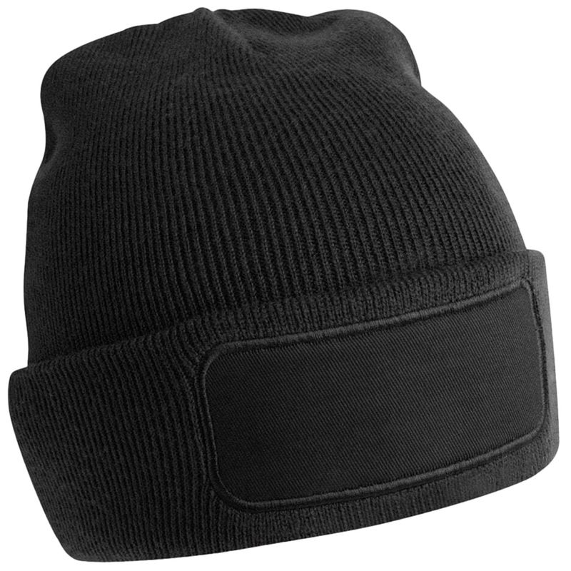 Beechfield Original Patch Recycled Beanie  Black